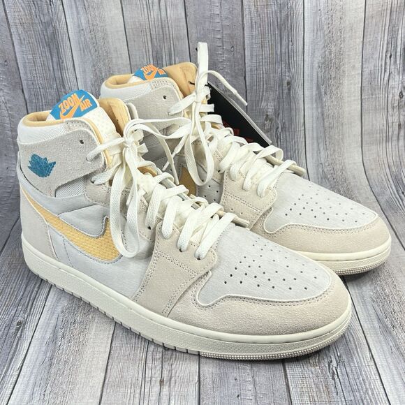 SZ: 12 Nike Air Jordan 1 Zoom CMFT 2 Orewood Brown Bright Citrus Sail DV1307-180 - Picture 1 of 11